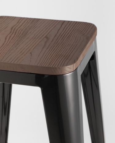 Стул барный Stool Group TOLIX WOOD Черный
