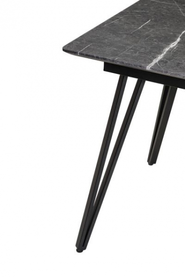 Стол R-home Диего 860860 мрамор графит со скосом