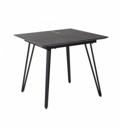 Стол R-home Диего 860860 мрамор графит со скосом