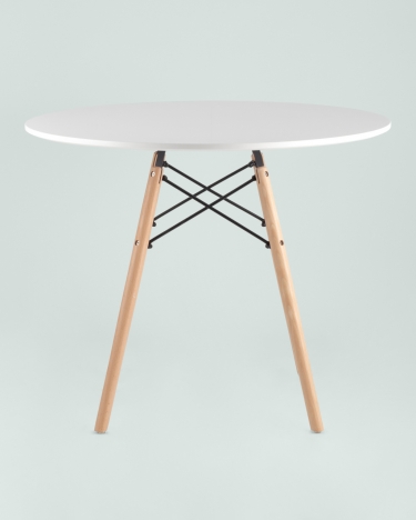 Стол обеденный Stool Group DSW D90 Белый