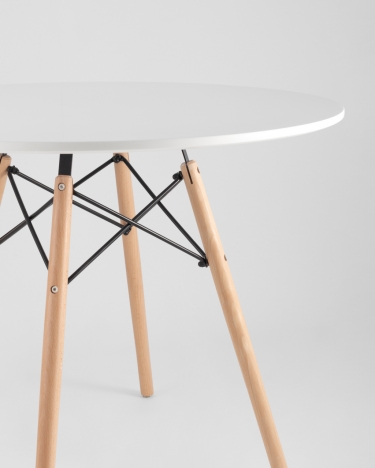 Стол обеденный Stool Group DSW D90 Белый