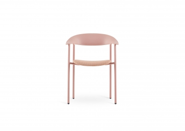 Стул Stool Group Eila с подушкой пластик розовый