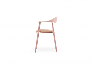 Стул Stool Group Eila с подушкой пластик розовый