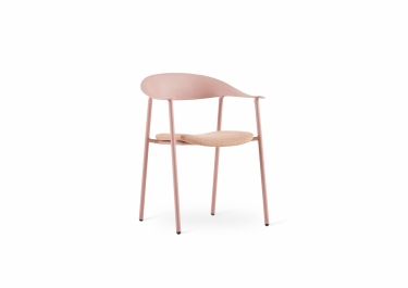 Стул Stool Group Eila с подушкой пластик розовый