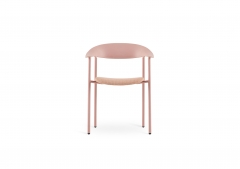 Стул Stool Group Eila с подушкой пластик розовый