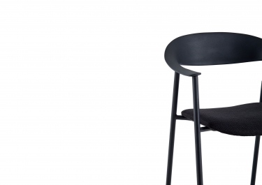 Стул Stool Group Eila с подушкой пластик черный