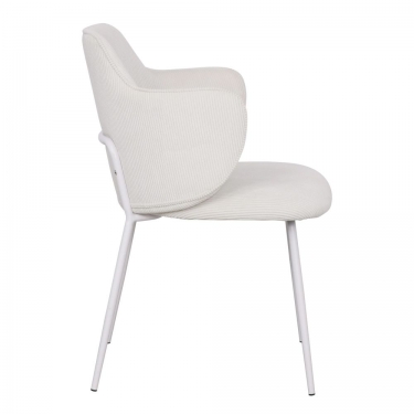 Стул обеденный Stool Group Eira вельвет белый