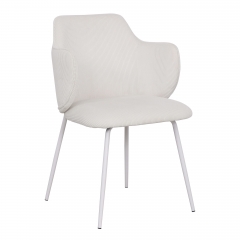 Стул обеденный Stool Group Eira вельвет белый