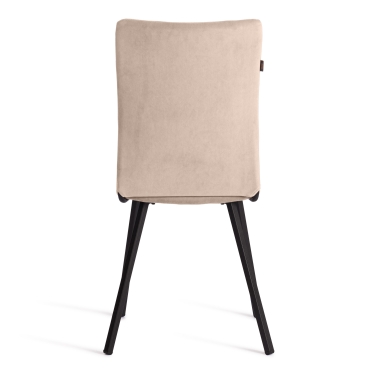 Стул обеденный Tetchair La Rousse велюр, бежевый/черный, 7, 49х50х93