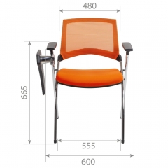 Комплект офисных кресел Chairman CHAIRMAN CH890 с пюпитром 2 шт Синий