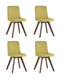 Комплект из четырех стульев MARTA 4 рогожка Нежно-зеленый