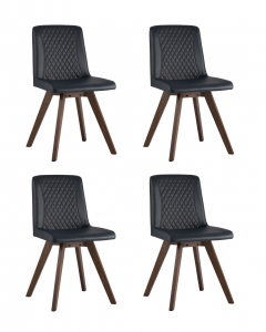 Комплект из четырех стульев MARTA 4 PU Синий