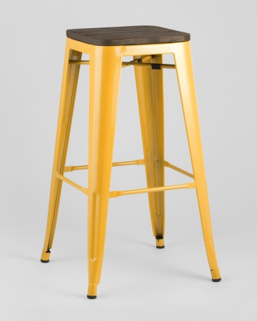 Стул барный Stool Group TOLIX WOOD Желтый