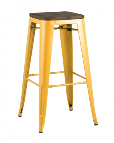 Стул барный Stool Group TOLIX WOOD Желтый