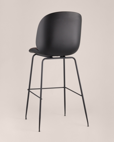 Стул барный Stool Group Beetle Lite PU со спинкой Коричневый