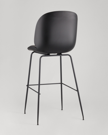 Стул барный Stool Group Beetle Lite PU со спинкой Серый