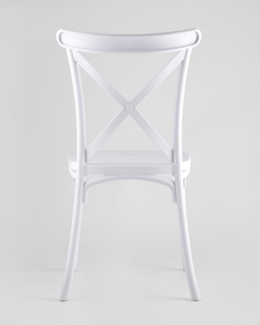 Стул пластиковый Stool Group Кроссбэк Белый