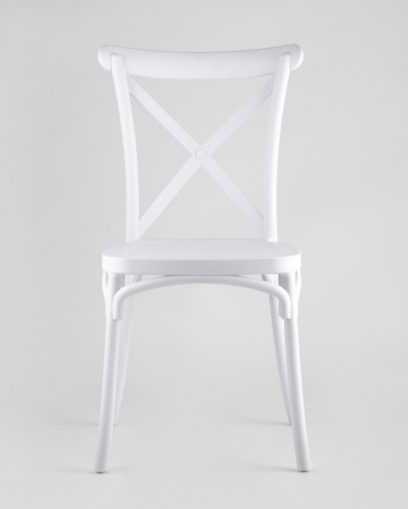 Стул пластиковый Stool Group Кроссбэк Белый