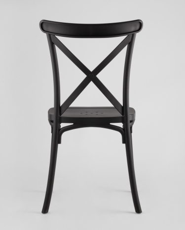Стул пластиковый Stool Group Кроссбэк Черный