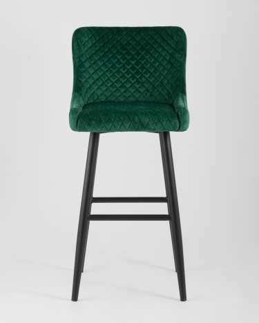 Стул барный Stool Group Ститч велюр Изумрудный