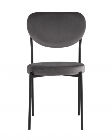 Стул обеденный Stool Group Барбара велюр серый