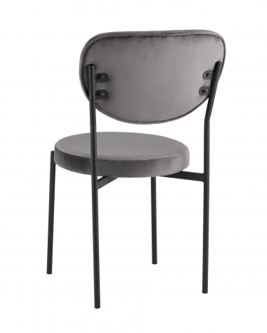 Стул обеденный Stool Group Барбара велюр серый