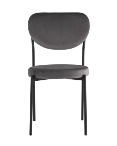 Стул обеденный Stool Group Барбара велюр серый