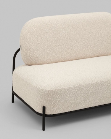 Диван Stool Group Стоун new ткань букле молочный