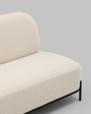 Диван Stool Group Стоун new ткань букле молочный