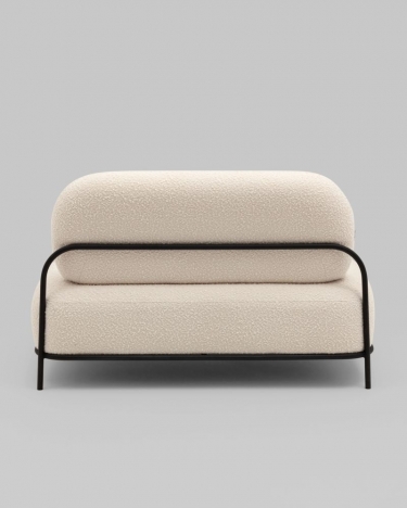 Диван Stool Group Стоун new ткань букле молочный