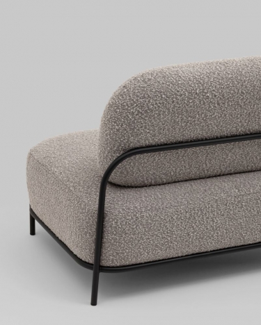 Диван Stool Group Стоун new ткань букле серо-бежевый