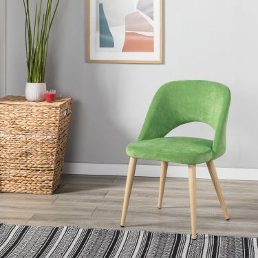 Кресло R-home Lars К Green/нат.дуб