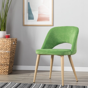 Кресло R-home Lars К Green/нат.дуб