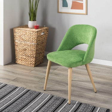 Кресло R-home Lars К Green/нат.дуб