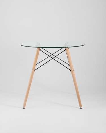 Стол обеденный Stool Group EAMES DSW Стеклянный