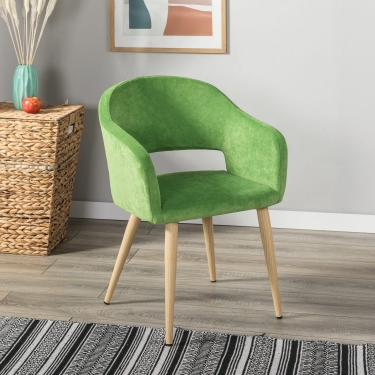 Кресло R-home Oscar Green/нат.дуб