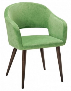 Кресло R-home Oscar Green/т.орех