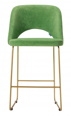 Кресло полубар R-home Lars ПБ Green/Линк золото