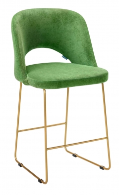 Кресло полубар R-home Lars ПБ Green/Линк золото