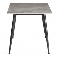 Стол обеденный Tetchair Austen/Остин столешница керамика глянцевая / опоры металл, серый/черный, 120x80x75 см