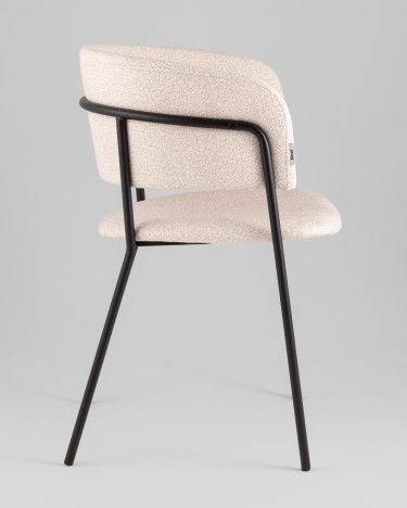 Кресло Stool Group Нэлли New буклированный велюр бежевый