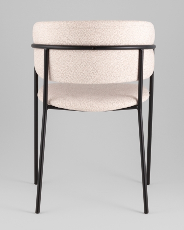 Кресло Stool Group Нэлли New буклированный велюр бежевый