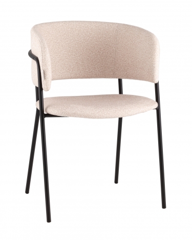 Кресло Stool Group Нэлли New буклированный велюр бежевый