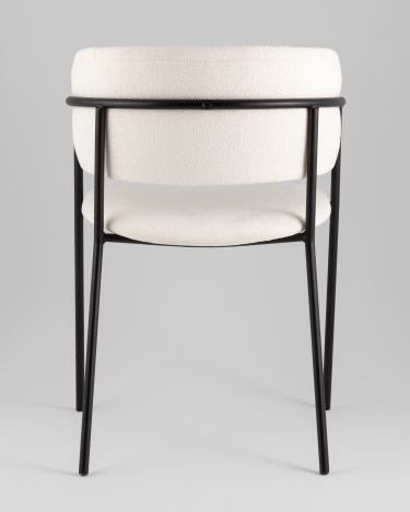 Кресло Stool Group Нэлли New буклированный велюр белый