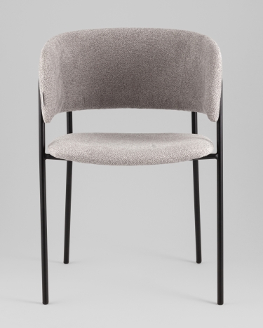 Кресло Stool Group Нэлли New буклированный велюр серый