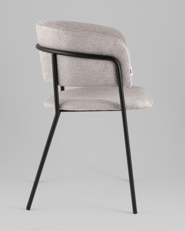 Кресло Stool Group Нэлли New буклированный велюр серый