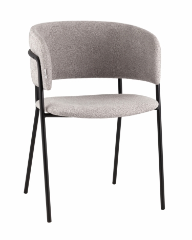 Кресло Stool Group Нэлли New буклированный велюр серый