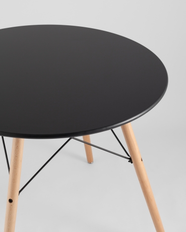 Стол круглый Stool Group EAMES DSW NEW D80 черный