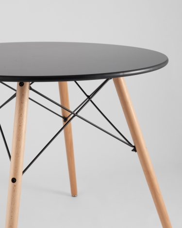 Стол круглый Stool Group EAMES DSW NEW D80 черный