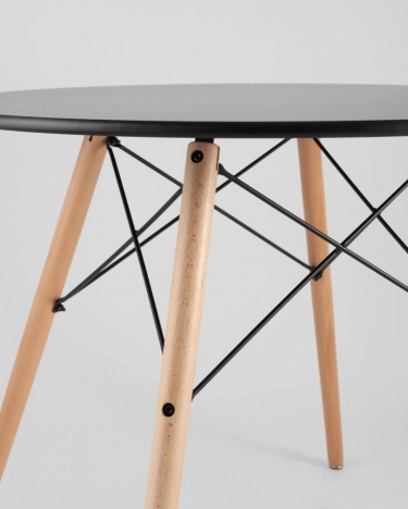 Стол круглый Stool Group EAMES DSW NEW D80 черный